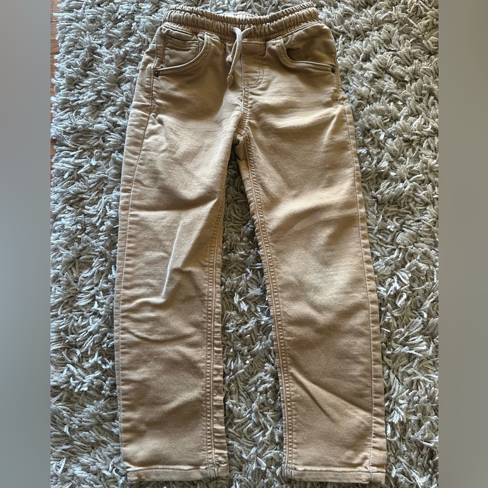5T Boys Pull on Tan Jeans